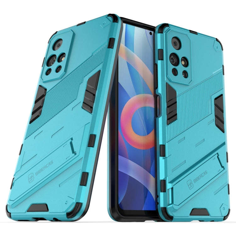 Punk Armor 2 in 1 PC + TPU Shockproof Phone Case with Invisible Holder, For Xiaomi Redmi Note 11 ...