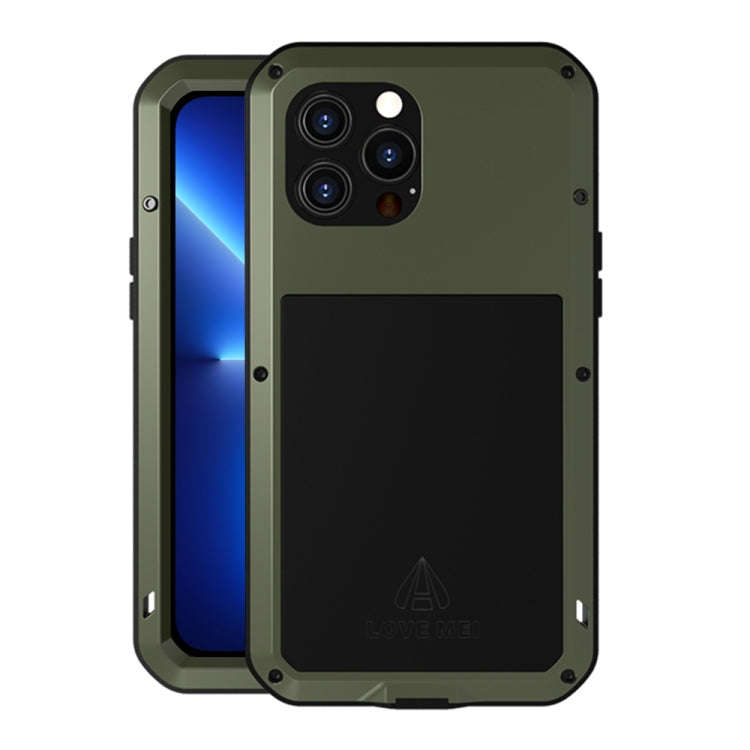 LOVE MEI Metal Shockproof Waterproof Dustproof Protective Phone Case, For iPhone 13 mini, For iPh...