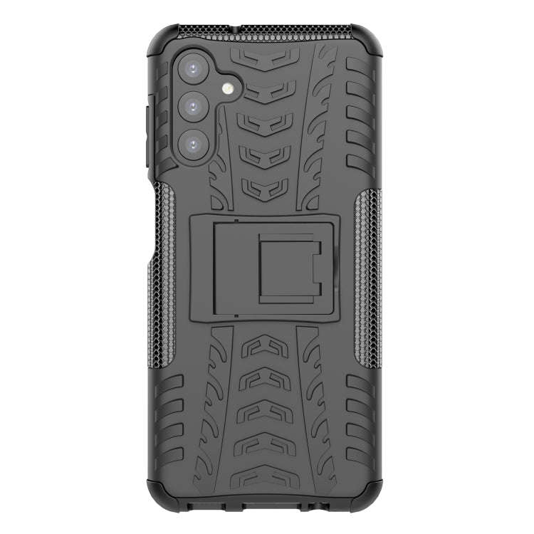 Tire Texture Shockproof TPU+PC Phone Case with Holder, For Samsung Galaxy A13 5G, For Samsung Gal...