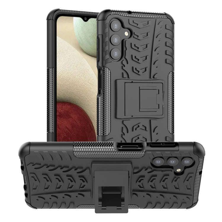 Tire Texture Shockproof TPU+PC Phone Case with Holder, For Samsung Galaxy A13 5G, For Samsung Gal...