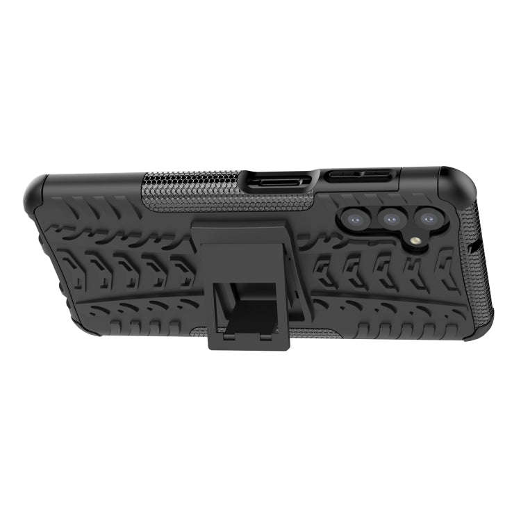 Tire Texture Shockproof TPU+PC Phone Case with Holder, For Samsung Galaxy A13 5G, For Samsung Gal...