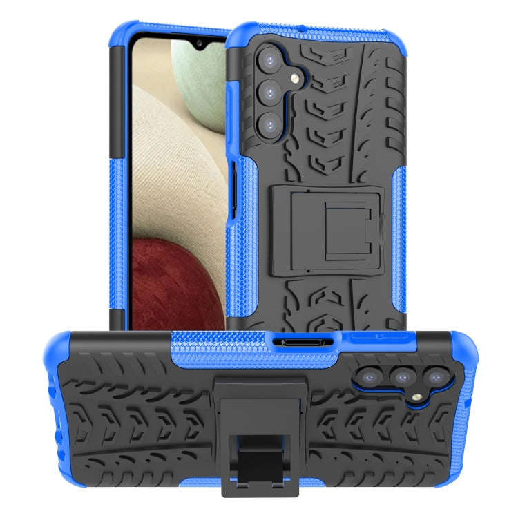 Tire Texture Shockproof TPU+PC Phone Case with Holder, For Samsung Galaxy A13 5G, For Samsung Gal...