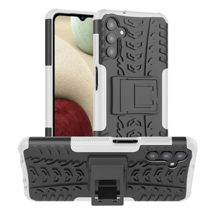 Tire Texture Shockproof TPU+PC Phone Case with Holder, For Samsung Galaxy A13 5G, For Samsung Gal...