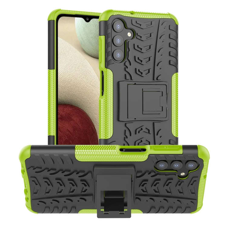 Tire Texture Shockproof TPU+PC Phone Case with Holder, For Samsung Galaxy A13 5G, For Samsung Gal...