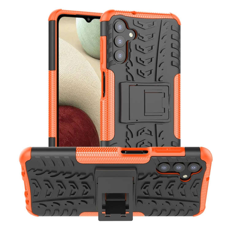 Tire Texture Shockproof TPU+PC Phone Case with Holder, For Samsung Galaxy A13 5G, For Samsung Gal...