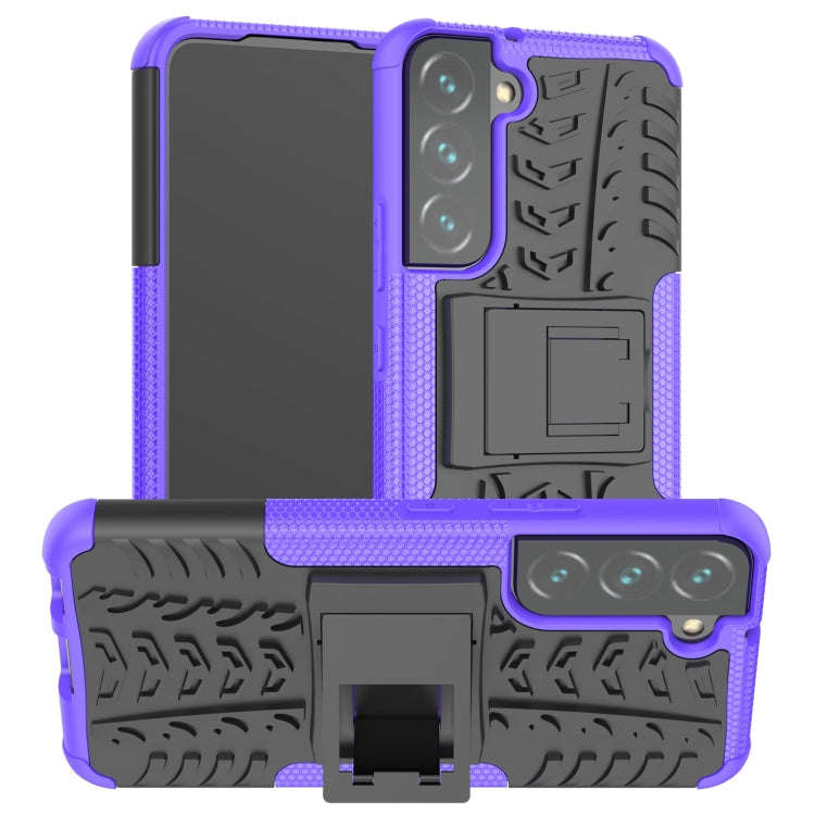 Tire Texture Shockproof TPU+PC Phone Case with Holder, For Samsung Galaxy A13 5G, For Samsung Gal...