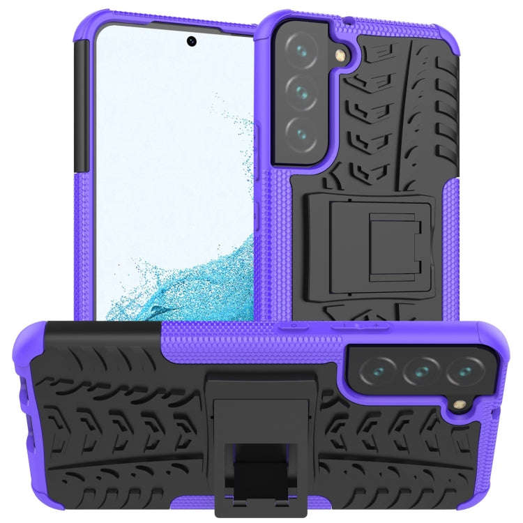 Tire Texture Shockproof TPU+PC Phone Case with Holder, For Samsung Galaxy A13 5G, For Samsung Gal...