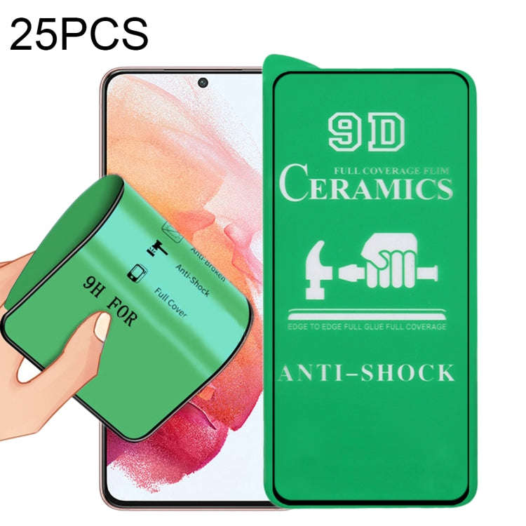 25 PCS 9D Full Screen Glue Ceramic Film, For Xiaomi Redmi Note 11T 5G (25 PCS), For Samsung Galax...