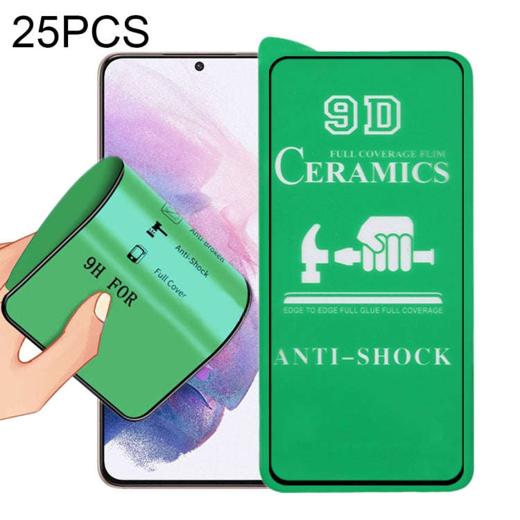 25 PCS 9D Full Screen Glue Ceramic Film, For Xiaomi Redmi Note 11T 5G (25 PCS), For Samsung Galax...
