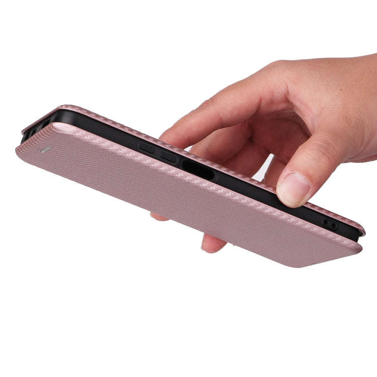 Carbon Fiber Texture Magnetic Horizontal Flip PU Phone Case, For Xiaomi Redmi Note 11 Pro / Note ...