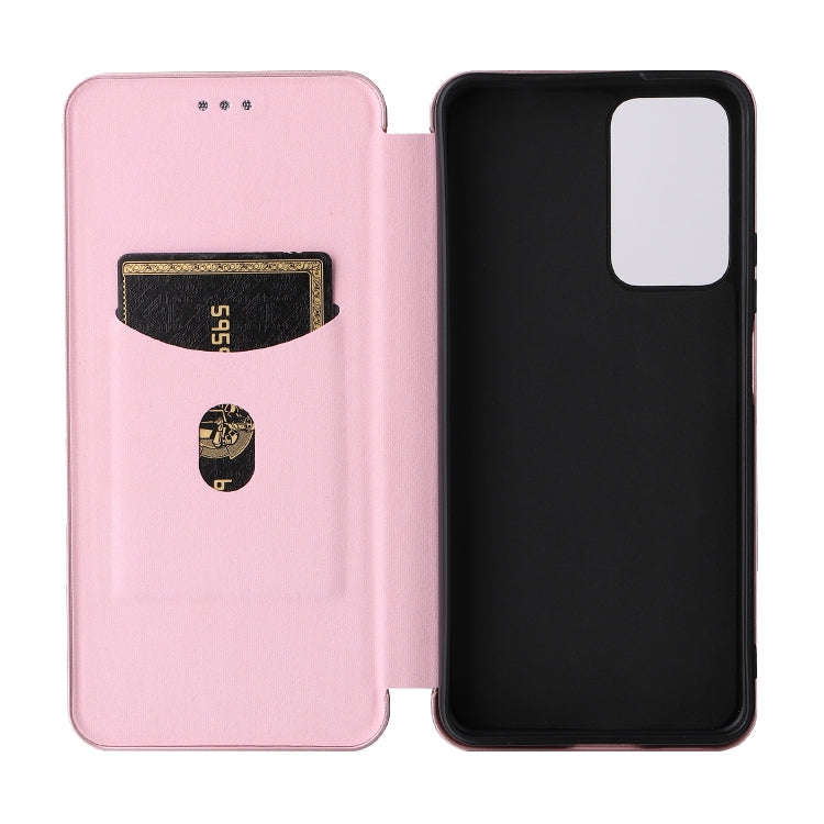 Carbon Fiber Texture Magnetic Horizontal Flip PU Phone Case, For Xiaomi Redmi Note 11 Pro / Note ...