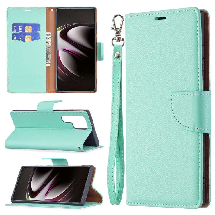 Litchi Texture Pure Color Horizontal Flip Leather Phone Case with Holder & Card Slots & Wallet & ...