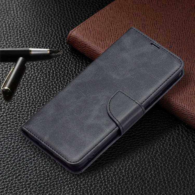 Retro Lambskin Texture Pure Color Horizontal Flip Leather Phone Case with Holder & Card Slots & W...