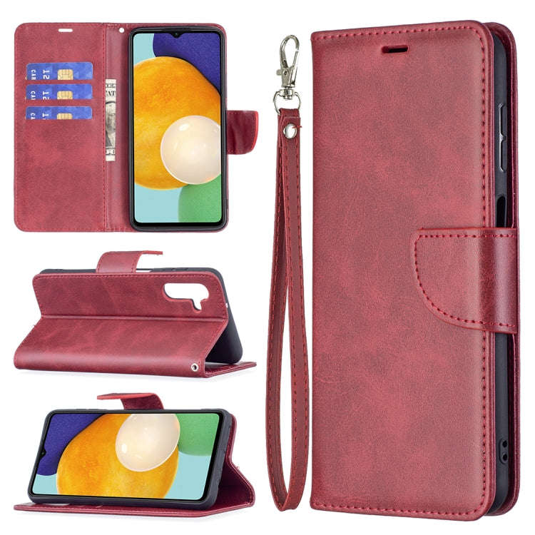Retro Lambskin Texture Pure Color Horizontal Flip Leather Phone Case with Holder & Card Slots & W...