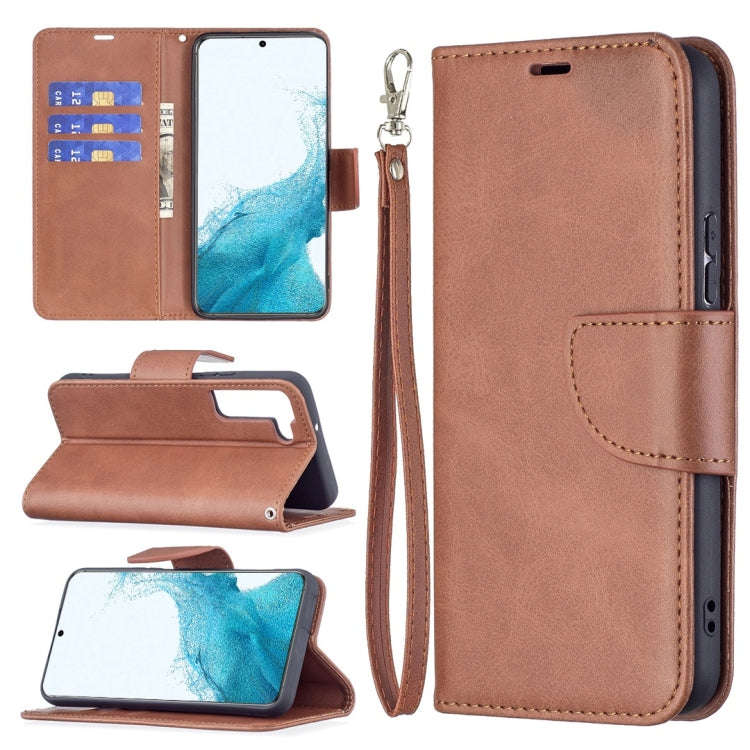 Retro Lambskin Texture Pure Color Horizontal Flip Leather Phone Case with Holder & Card Slots & W...