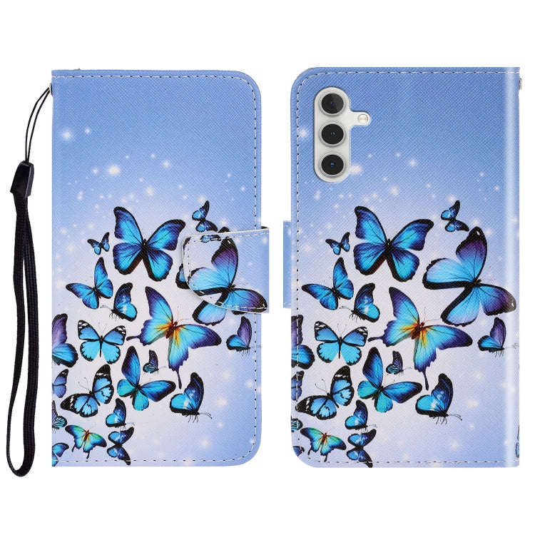 3D Colored Drawing Horizontal Flip Leather Phone Case with Holder & Card Slots & Wallet, For Sams...