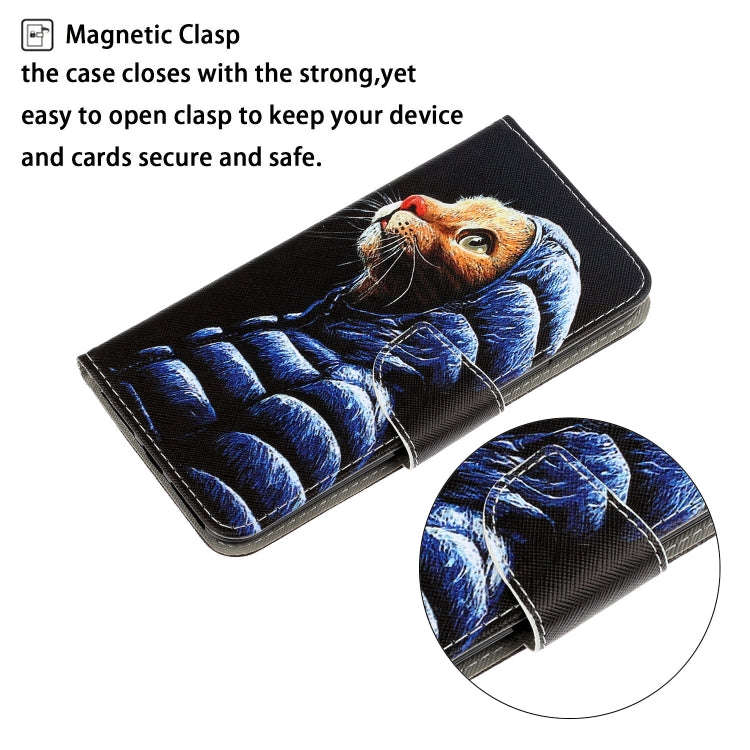 3D Colored Drawing Horizontal Flip Leather Phone Case with Holder & Card Slots & Wallet, For Sams...