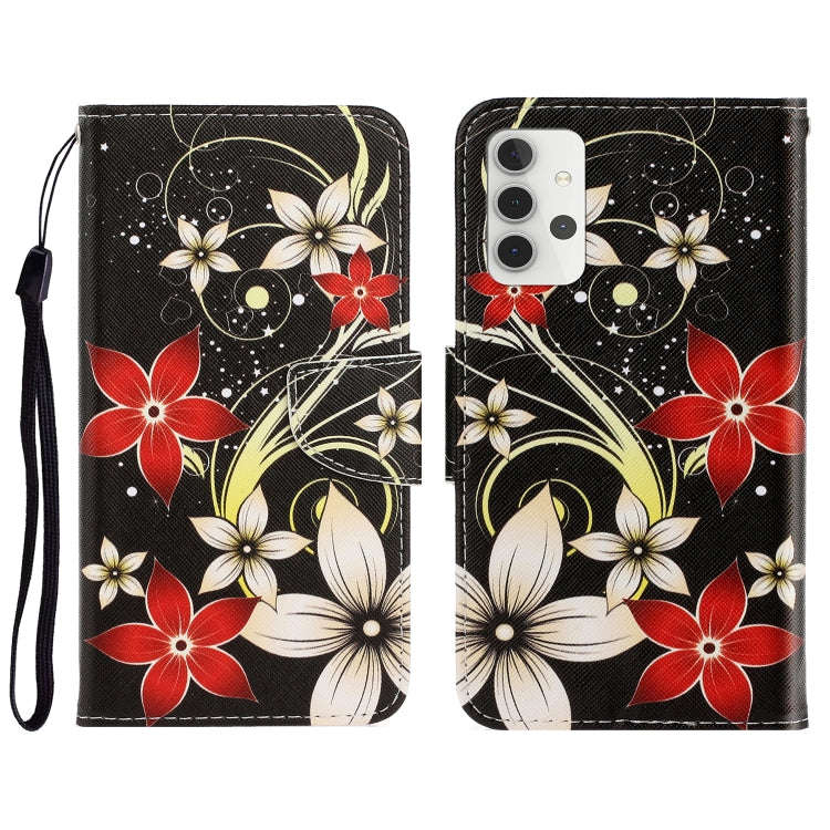 3D Colored Drawing Horizontal Flip Leather Phone Case with Holder & Card Slots & Wallet, For Sams...