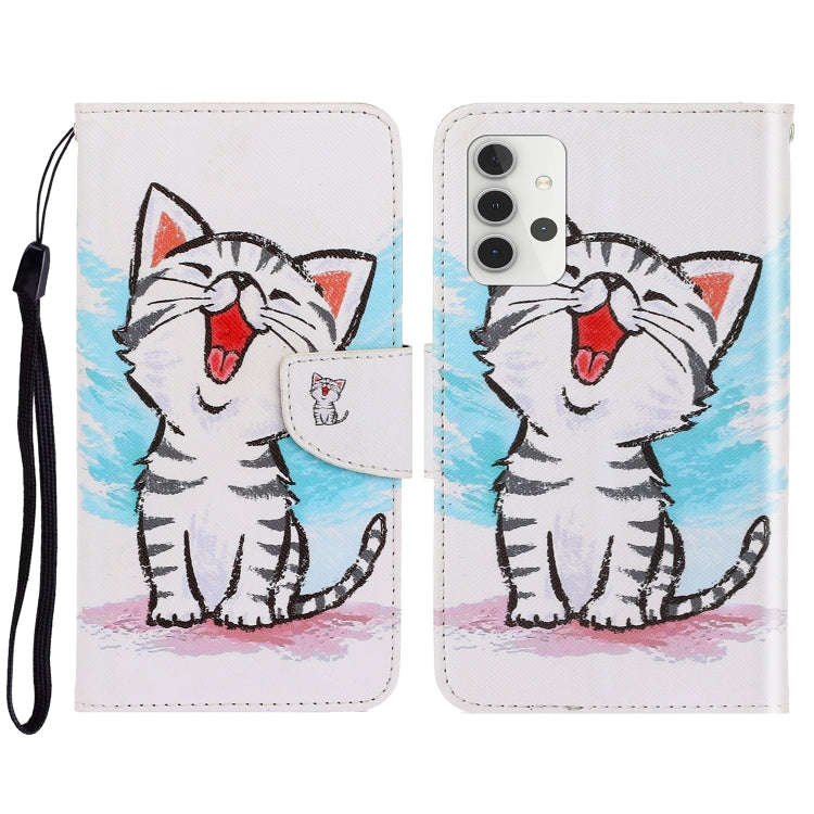 3D Colored Drawing Horizontal Flip Leather Phone Case with Holder & Card Slots & Wallet, For Sams...
