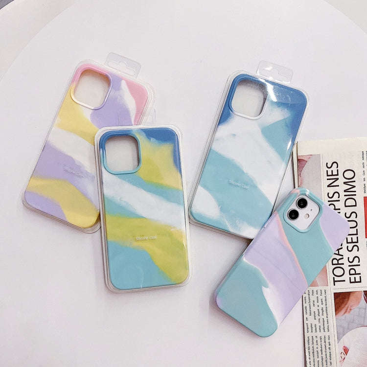 Colorful Liquid Silicone Phone Case, For iPhone 13 Pro Max