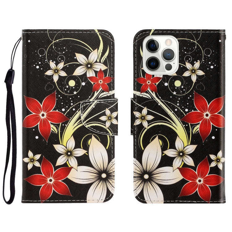 3D Colored Drawing Horizontal Flip Leather Phone Case, For iPhone 13 Pro Max
