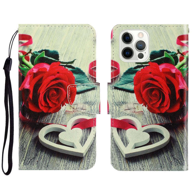 3D Colored Drawing Horizontal Flip Leather Phone Case, For iPhone 13 Pro Max