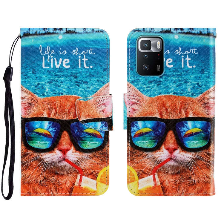 3D Colored Drawing Horizontal Flip Leather Phone Case, For Xiaomi Redmi Note 11 Global, For Xiaom...