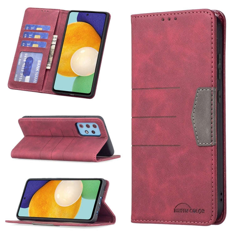 Magnetic Splicing Leather Phone Case, For Samsung Galaxy A51, For Samsung Galaxy A52, For Samsung...