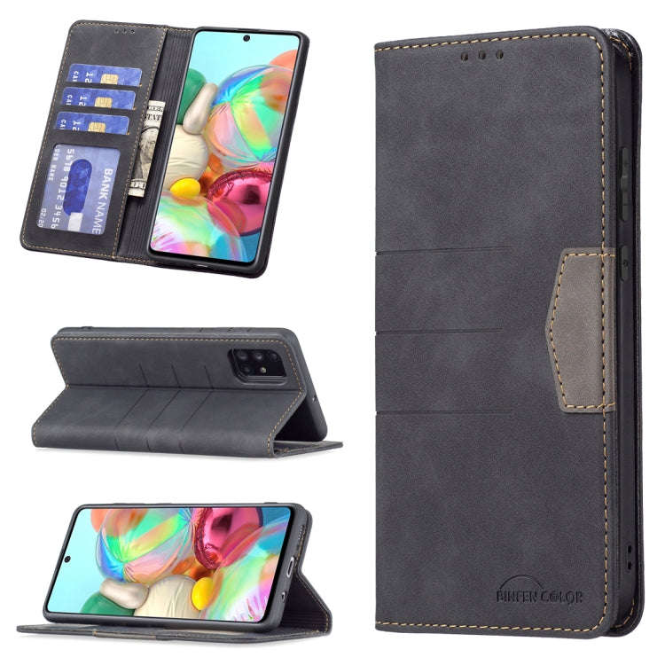 Magnetic Splicing Leather Phone Case, For Samsung Galaxy A51, For Samsung Galaxy A52, For Samsung...
