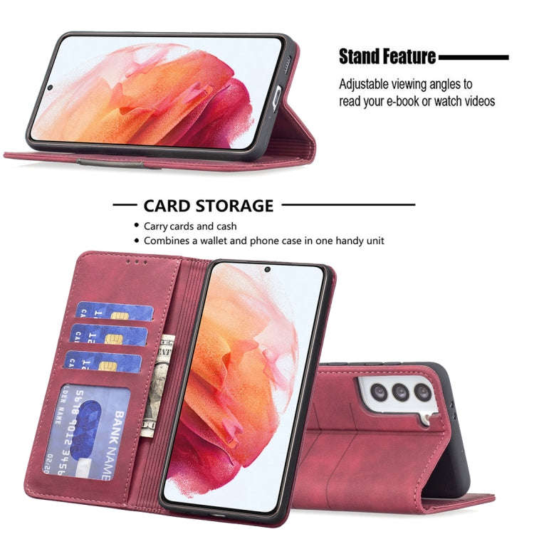 Magnetic Splicing Leather Phone Case, For Samsung Galaxy S21 5G, For Samsung Galaxy S21+ 5G, For ...