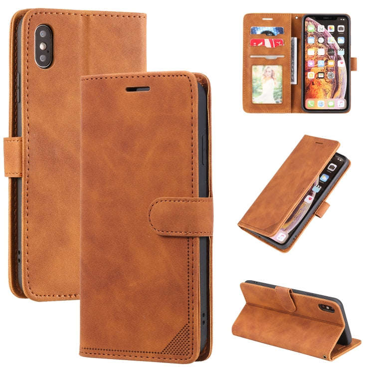 Skin Feel Anti-theft Brush Horizontal Flip Leather Phone Case, For iPhone 11, For iPhone XS Max, ...