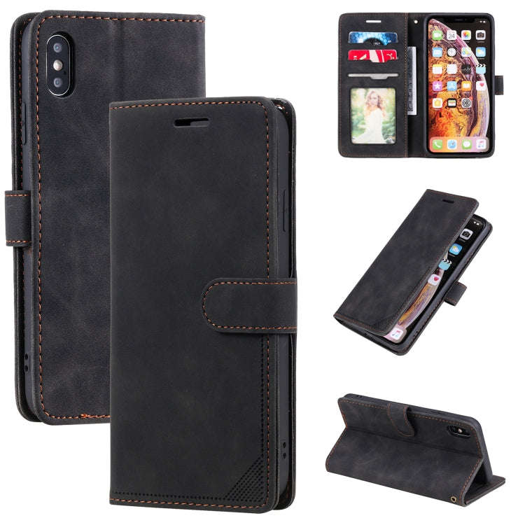 Skin Feel Anti-theft Brush Horizontal Flip Leather Phone Case, For iPhone 11, For iPhone XS Max, ...