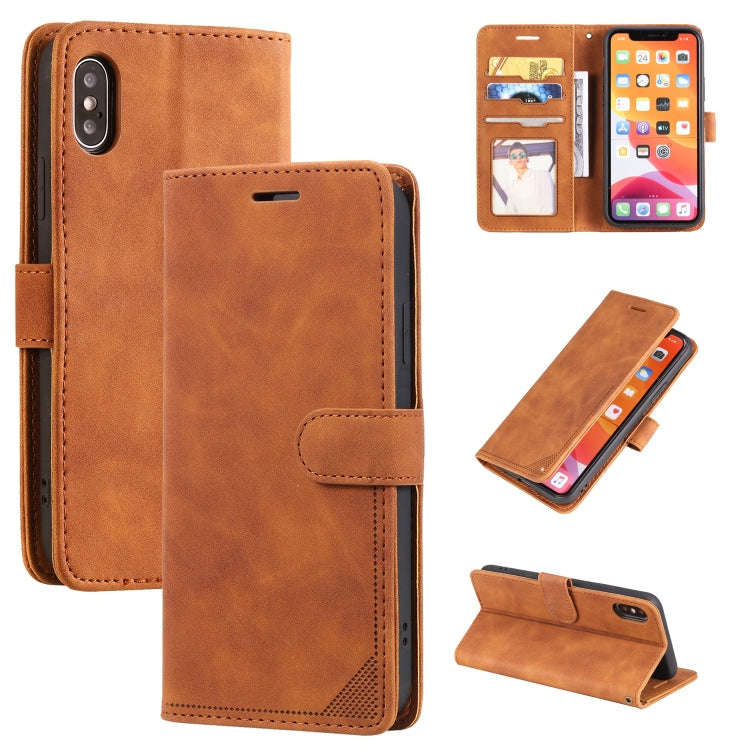 Skin Feel Anti-theft Brush Horizontal Flip Leather Phone Case, For iPhone 11, For iPhone XS Max, ...