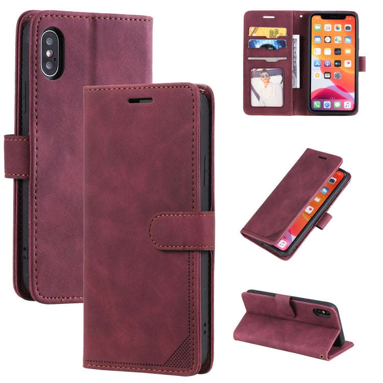 Skin Feel Anti-theft Brush Horizontal Flip Leather Phone Case, For iPhone 11, For iPhone XS Max, ...
