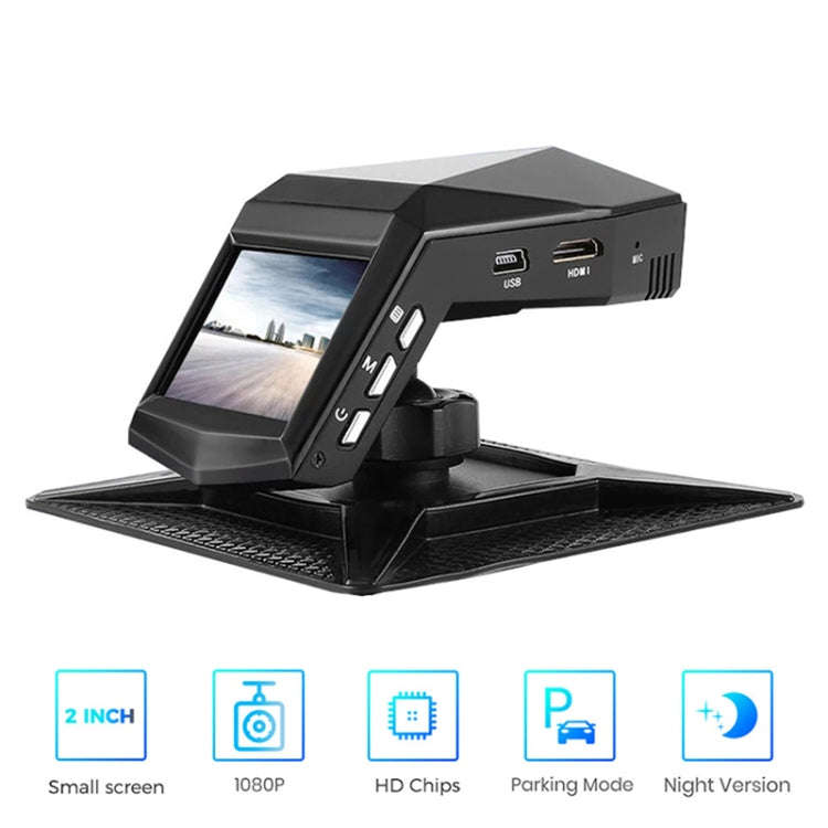 2 inch HD Single Lens 1080P No Light Night Vision Hidden Driving Recorder with Aromatherapy, With...