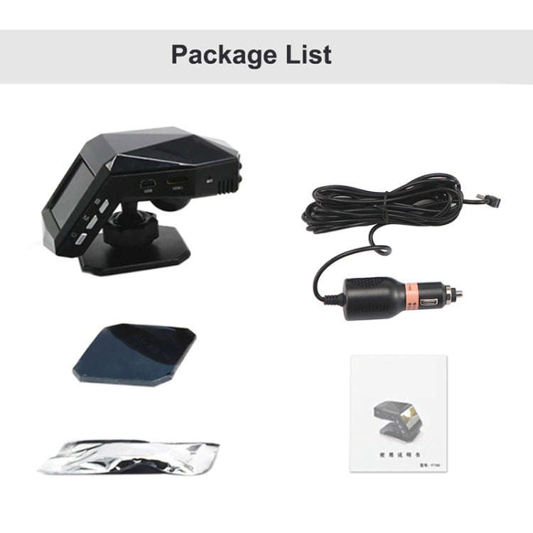 2 inch HD Single Lens 1080P No Light Night Vision Hidden Driving Recorder with Aromatherapy, With...