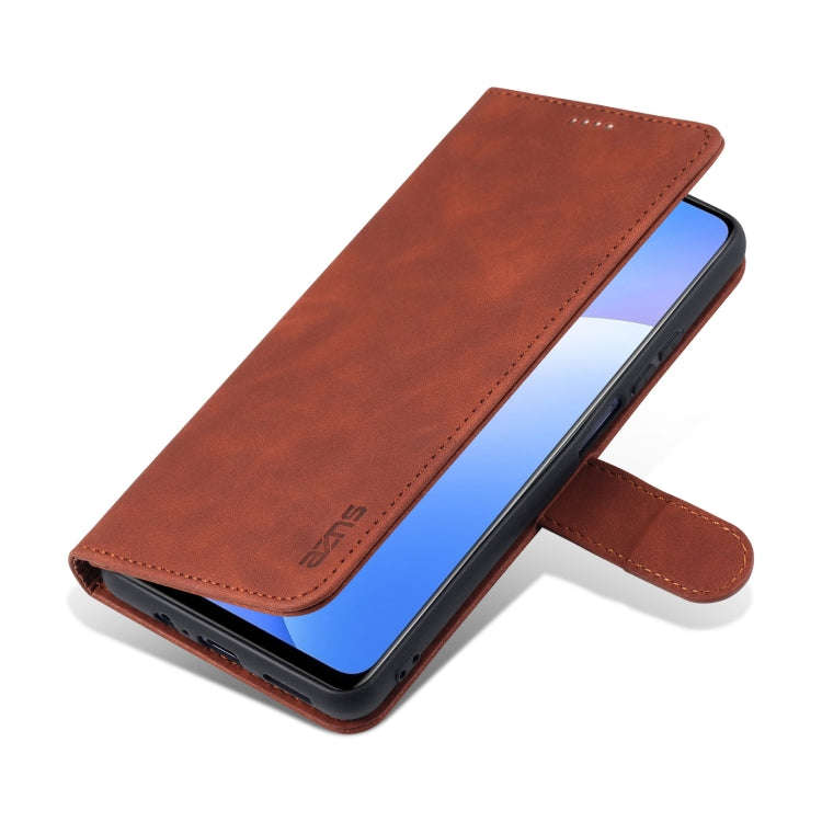 AZNS Skin Feel Calf Texture Horizontal Flip Leather Phone Case with Card Slots & Holder & Wallet,...