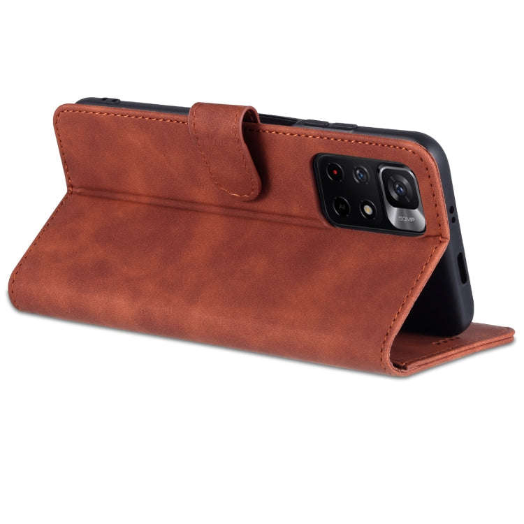 AZNS Skin Feel Calf Texture Horizontal Flip Leather Phone Case with Card Slots & Holder & Wallet,...