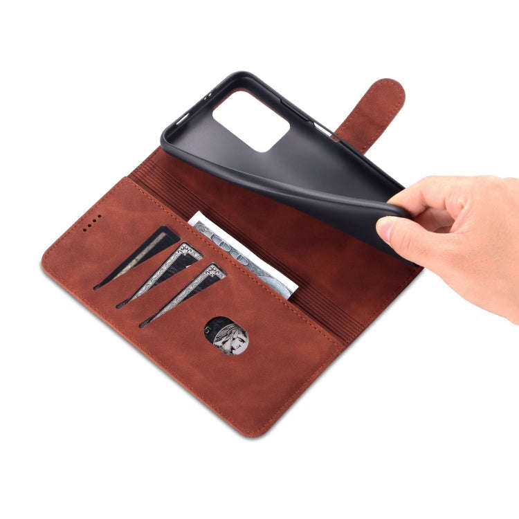 AZNS Skin Feel Calf Texture Horizontal Flip Leather Phone Case with Card Slots & Holder & Wallet,...