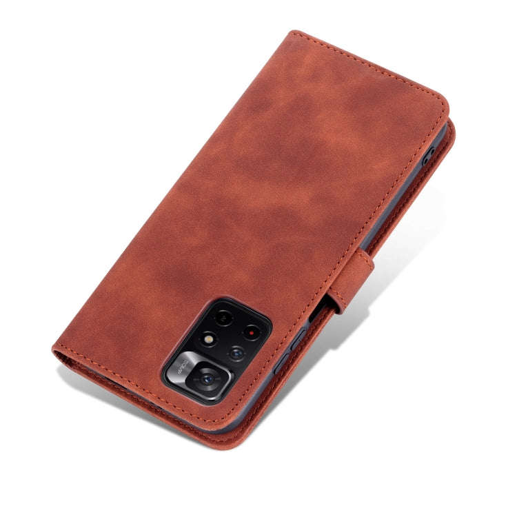 AZNS Skin Feel Calf Texture Horizontal Flip Leather Phone Case with Card Slots & Holder & Wallet,...