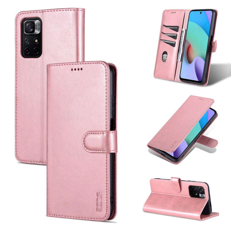 AZNS Skin Feel Calf Texture Horizontal Flip Leather Phone Case with Card Slots & Holder & Wallet,...