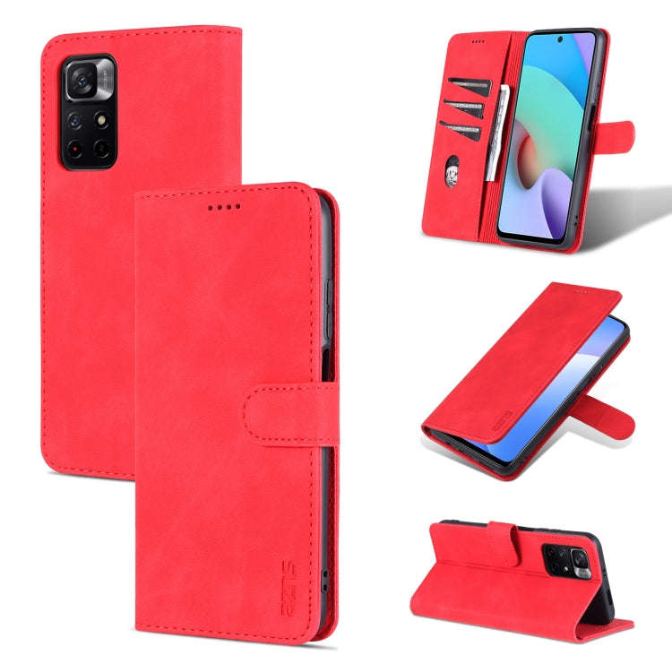 AZNS Skin Feel Calf Texture Horizontal Flip Leather Phone Case with Card Slots & Holder & Wallet,...