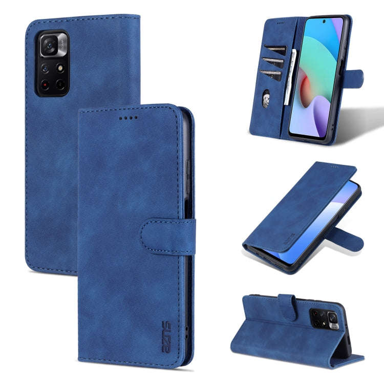AZNS Skin Feel Calf Texture Horizontal Flip Leather Phone Case with Card Slots & Holder & Wallet,...