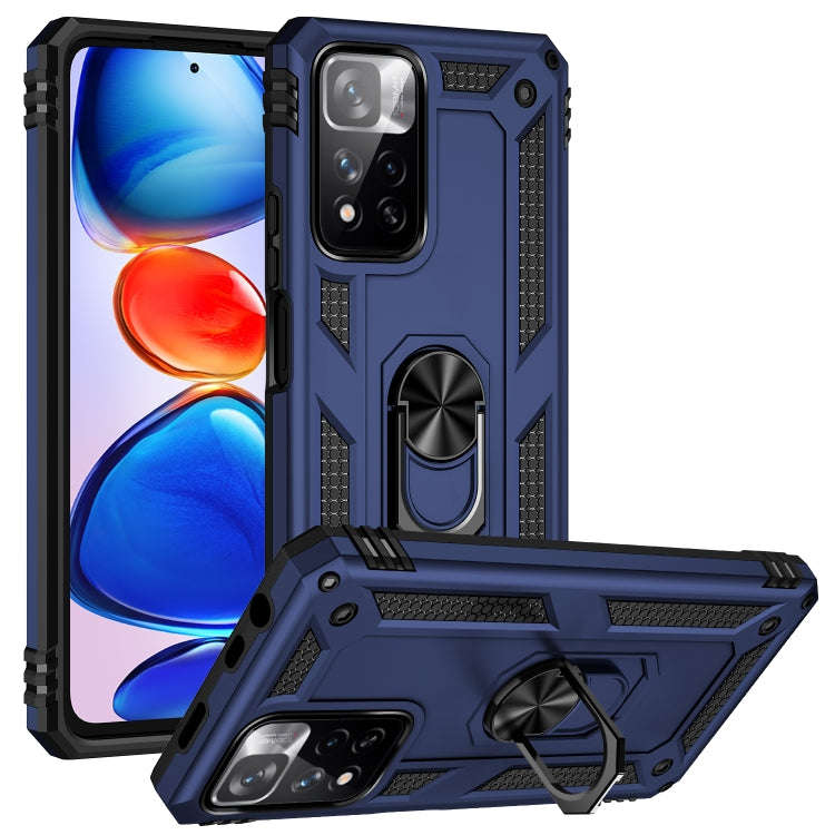 Shockproof TPU + PC Phone Case with 360 Degree Rotating Holder, For Xiaomi Redmi Note 11 5G, For ...