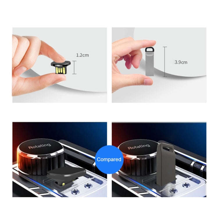 Car USB Interface Mini Metal U Disk, 16GB, 32GB, 64GB