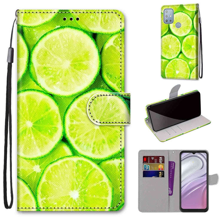 Coloured Drawing Cross Texture Horizontal Flip PU Phone Leather Case with Holder & Card Slots & W...