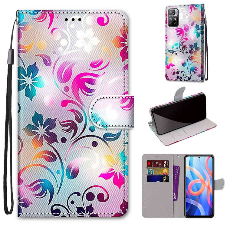 Coloured Drawing Cross Texture Horizontal Flip PU Phone Leather Case with Holder & Card Slots & W...
