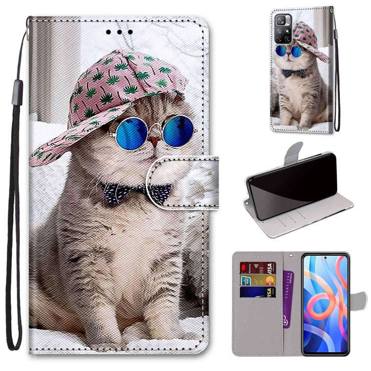 Coloured Drawing Cross Texture Horizontal Flip PU Phone Leather Case with Holder & Card Slots & W...
