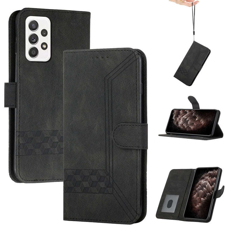 Cubic Skin Feel Flip Leather Phone Case, For Samsung Galaxy A72 5G, For Samsung Galaxy Note10, Fo...