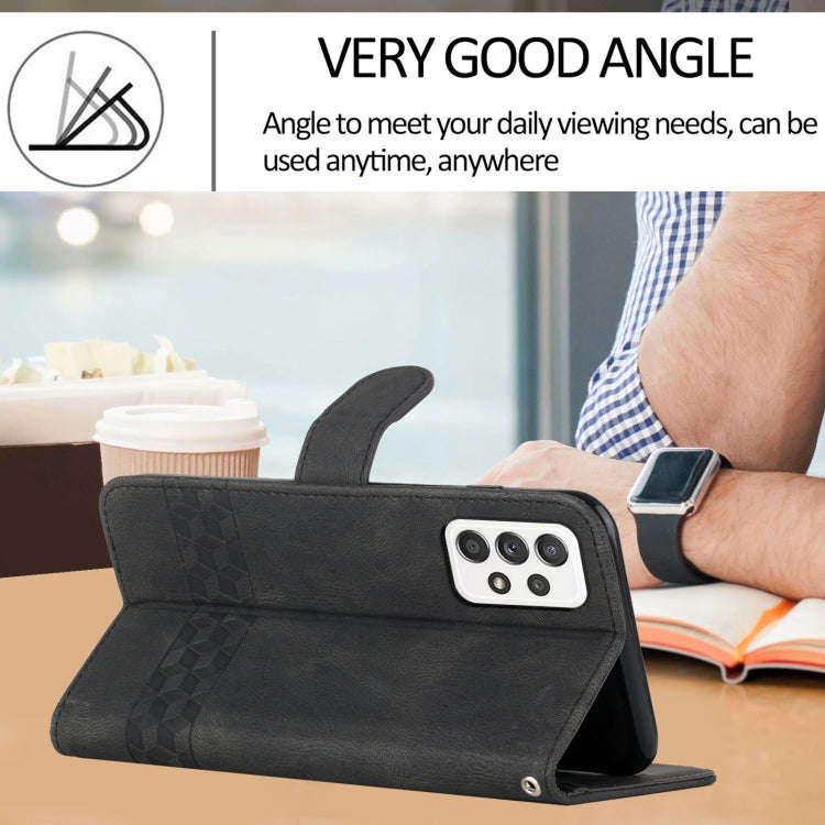 Cubic Skin Feel Flip Leather Phone Case, For Samsung Galaxy A72 5G, For Samsung Galaxy Note10, Fo...